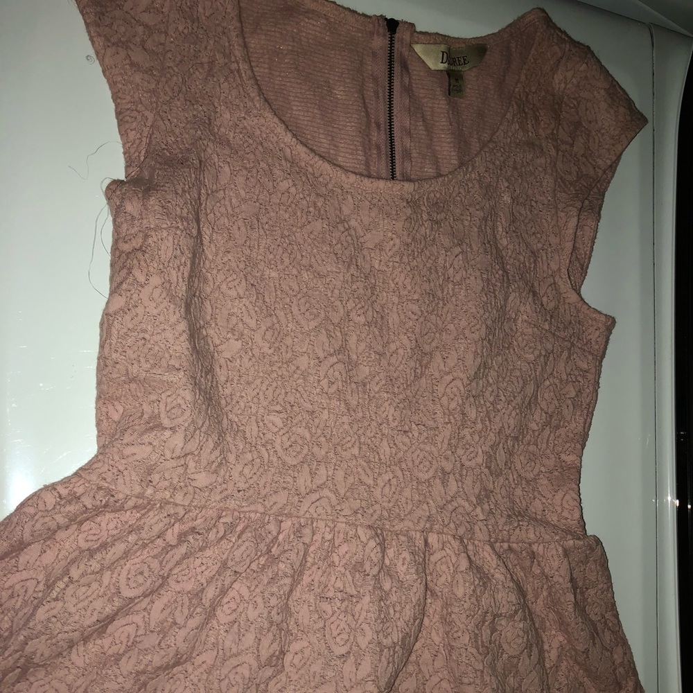 Peplum Peach Top | DEGREE